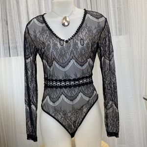 REDUCED!! NEW black lace teddy